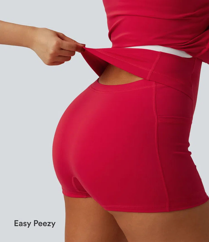 SoftlyZero Airy 2-in-1 InstantCool Mini Tennis Active Dress with Pocket-Easy Peezy Edition