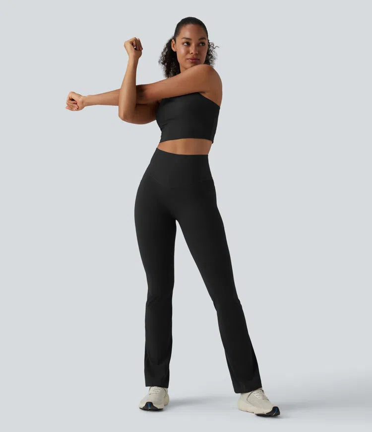 Halara UltraSculpt High Waisted Butt Lifting Tummy Control Bootcut Yoga Leggings with Pockets