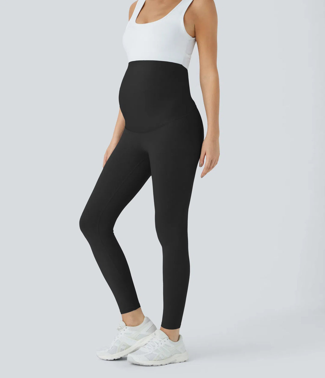 SoftlyZero Super High Waisted Maternity Yoga 7/8 Leggings