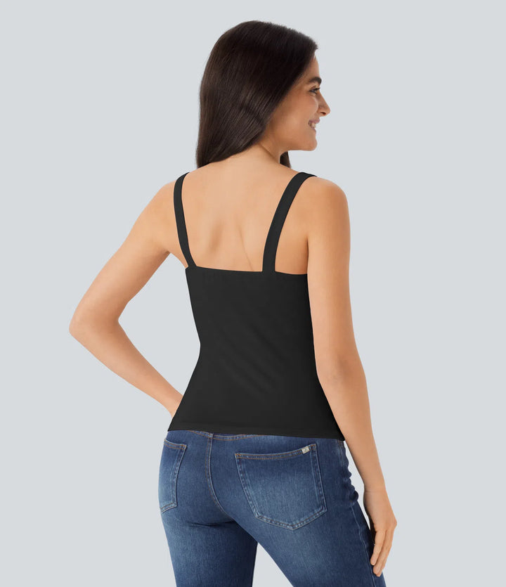 Ruched Casual Tank Top