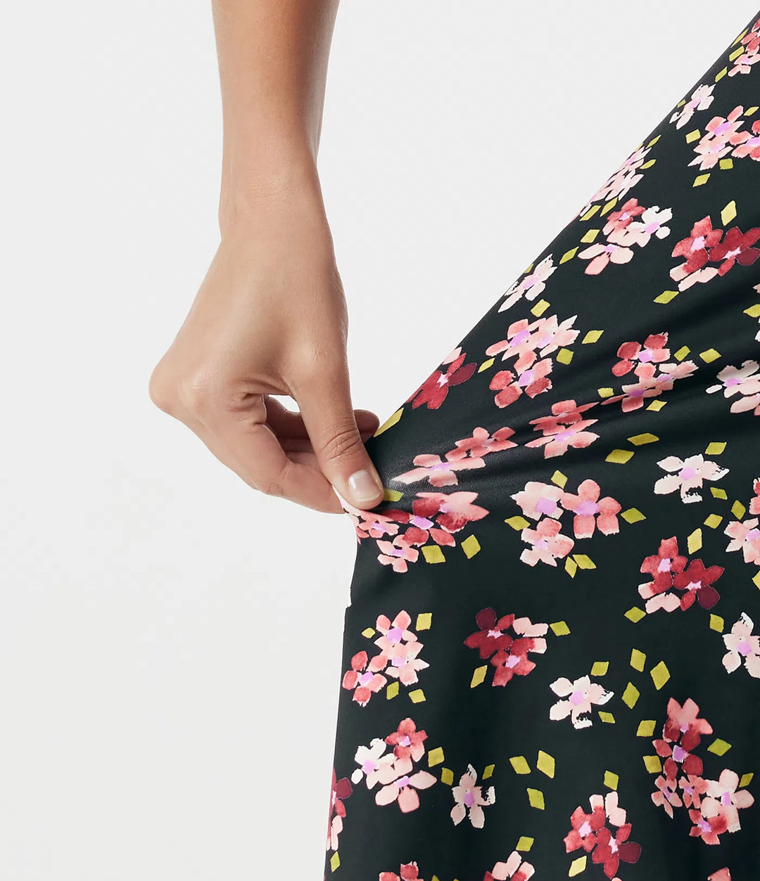 Built-in Bra 2-in-1 Ditsy Floral Mini Dance Active Dress with Pockets-Easy Peezy Edition