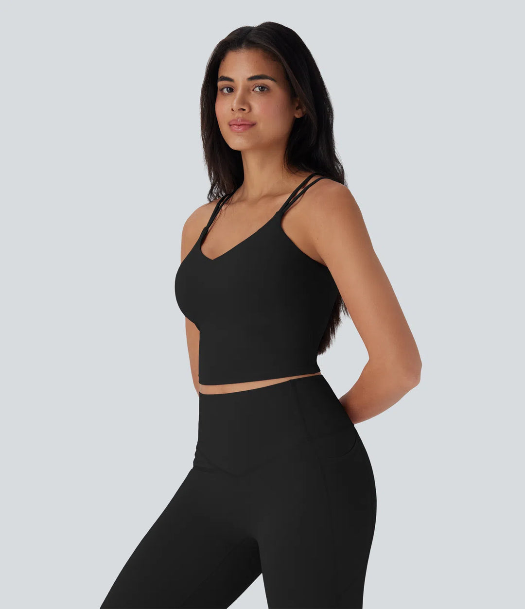 Halara UltraSculpt Cool Quick Dry Cropped Yoga Tank Top-UPF50+