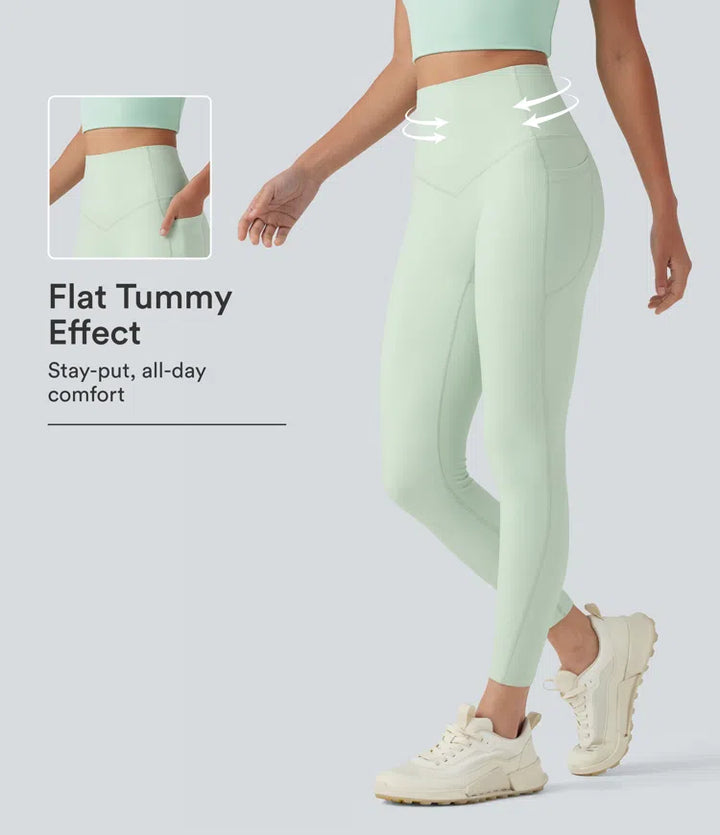 Halara UltraSculpt High Waisted Tummy Control Shaping Workout Leggings with Pockets