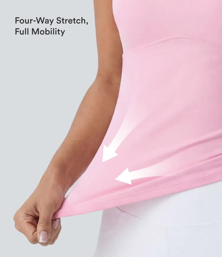 SoftlyZero Plush Cut Out Yoga Tank Top A-D Cups