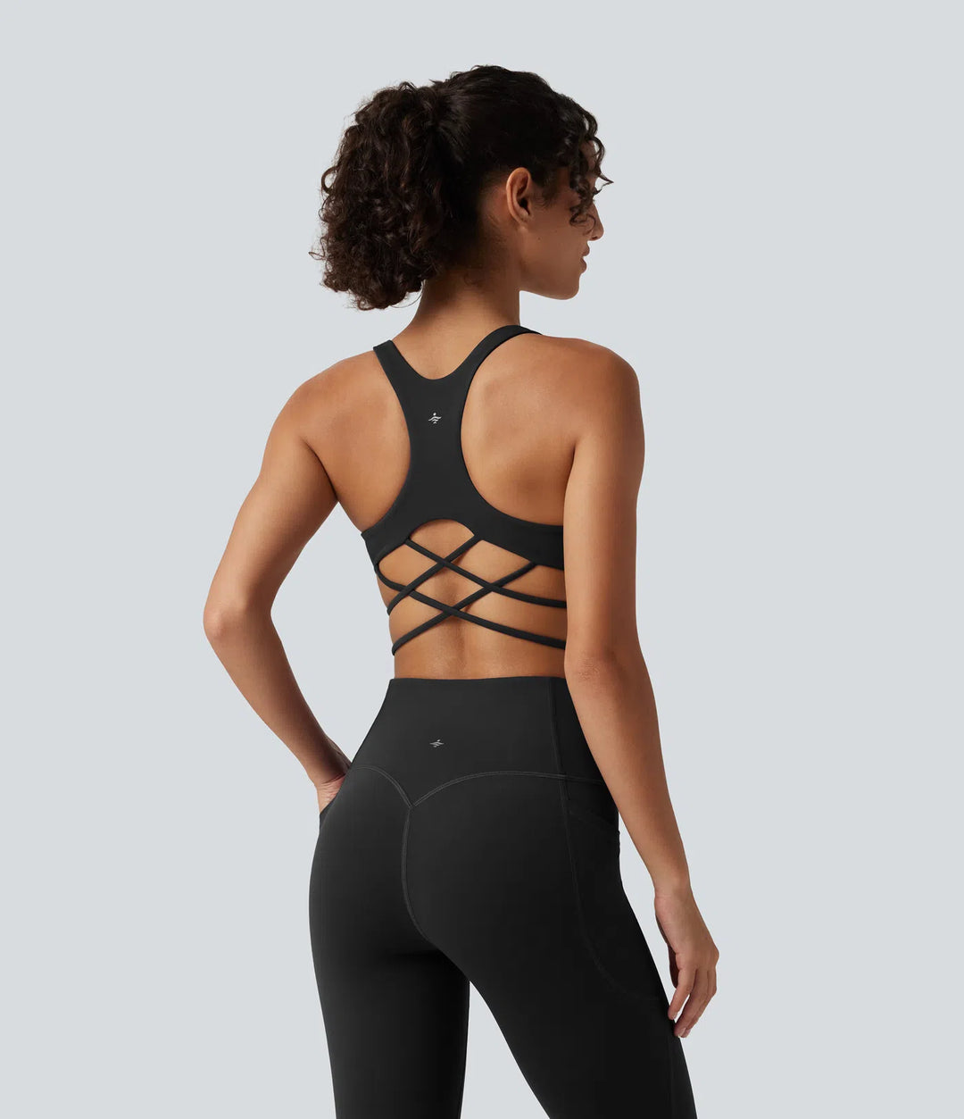 Halara UltraSculpt Built-in Bra Tummy Control Workout Jumpsuit with Pockets-Easy Peezy Edition
