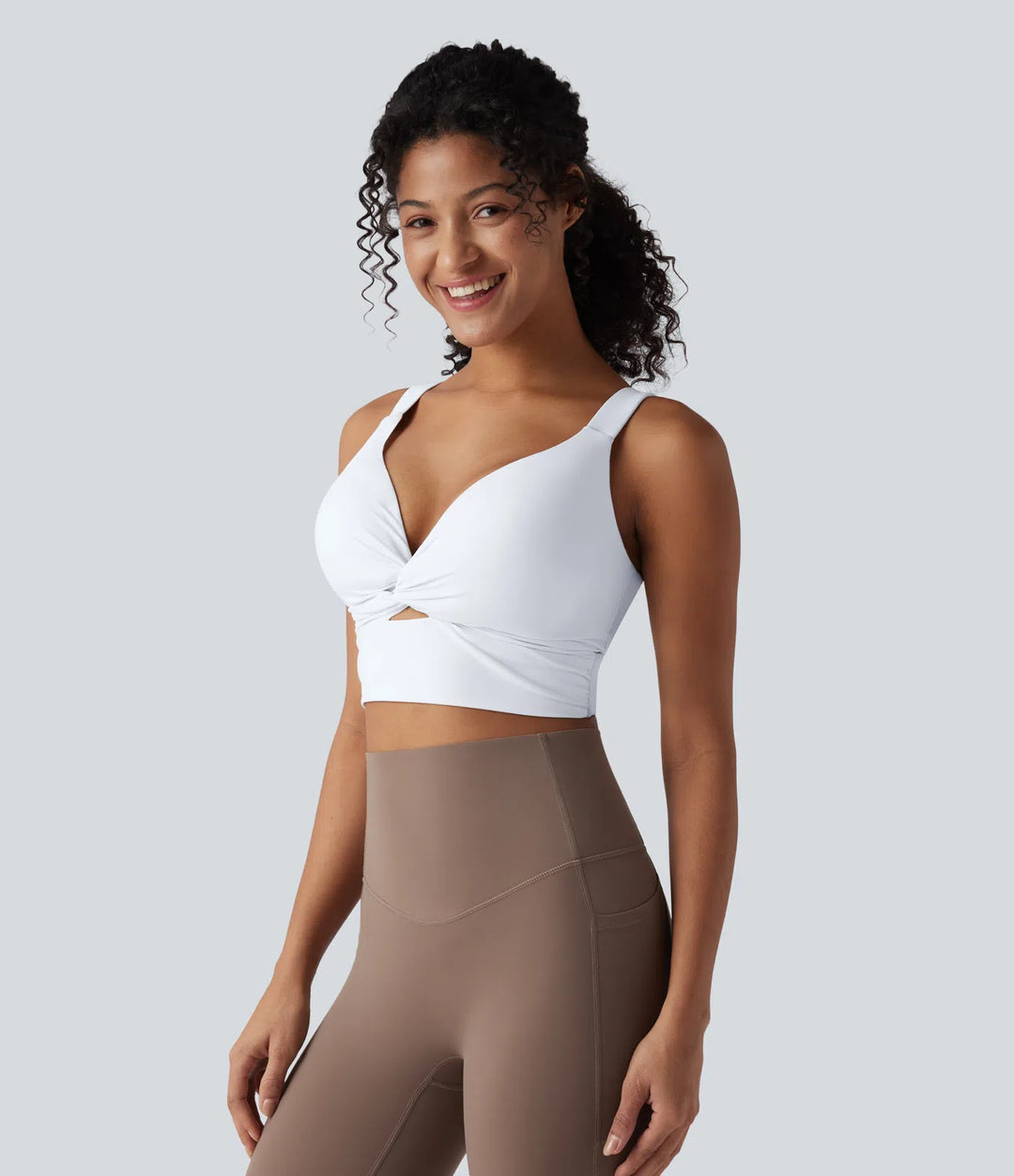 Halara UltraSculpt Low Support Push-Up Yoga Sports Bra DD-F Cups