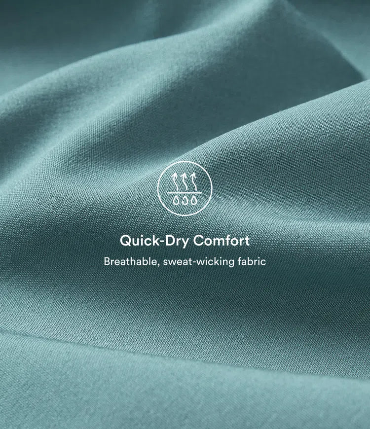 Breezeful High Waisted Crossover Quick Dry Resort Pants with Pockets