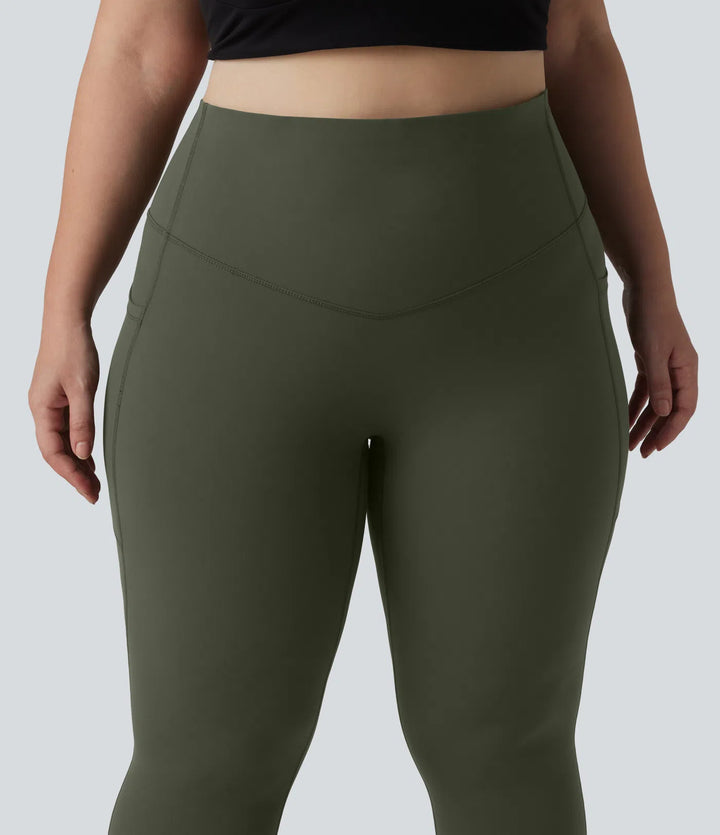 Halara UltraSculpt High Waisted Tummy Control Pocket Shaping Training Plus Size Leggings