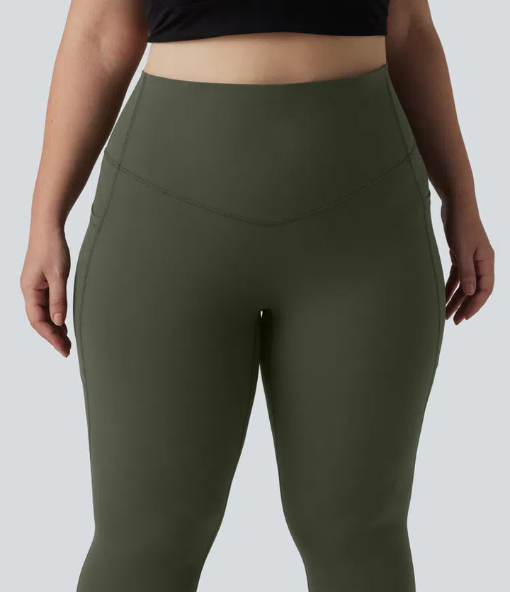 Halara UltraSculpt High Waisted Tummy Control Pocket Shaping Training Plus Size Leggings