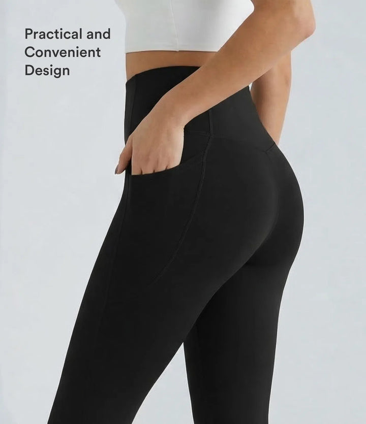 Halara UltraSculpt High Waisted Tummy Control Pocket Shaping Training Capri Leggings