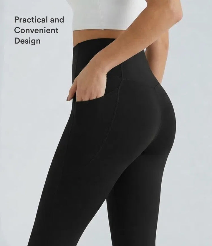 Halara UltraSculpt High Waisted Tummy Control Pocket Shaping Training Capri Leggings