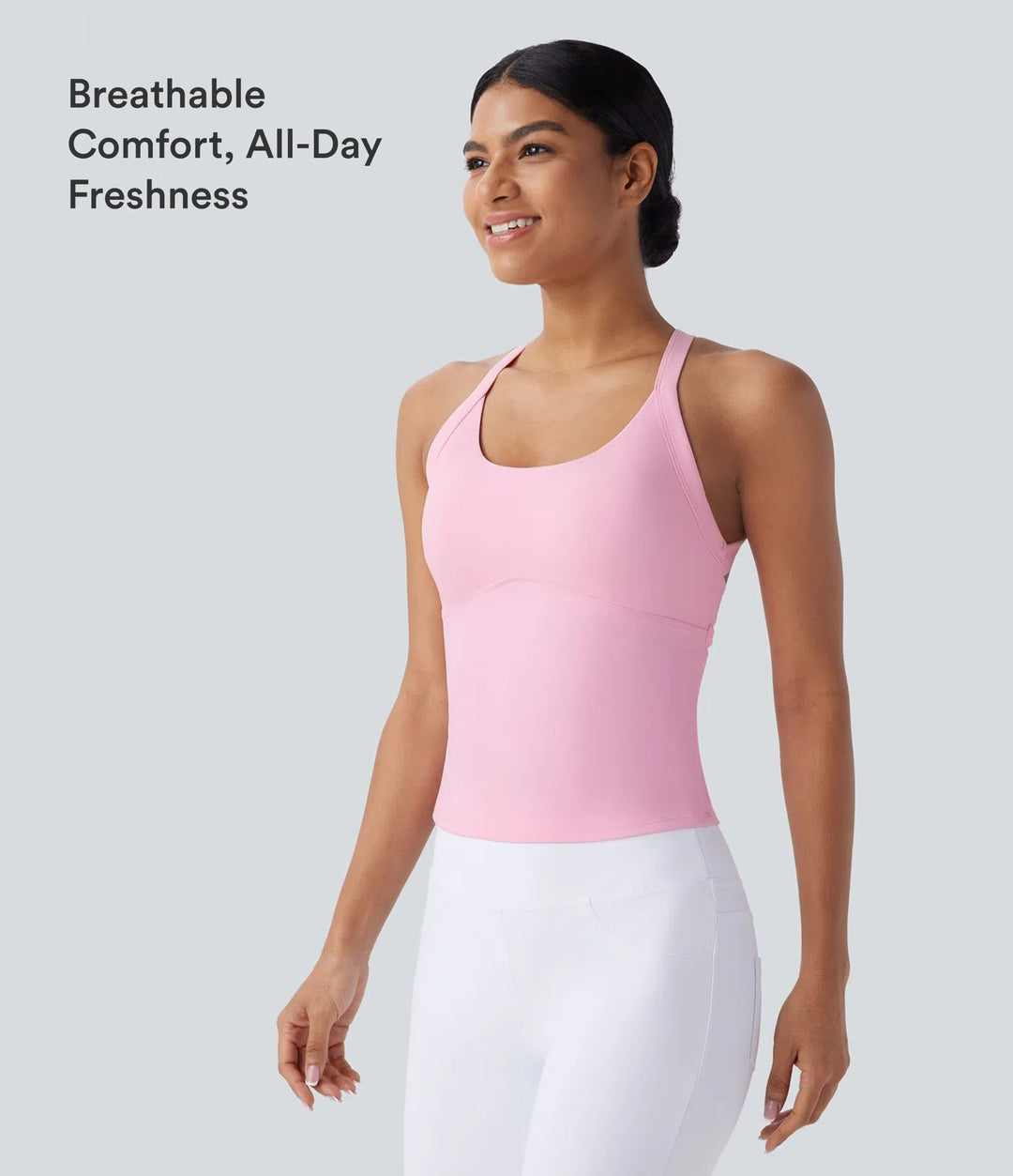 SoftlyZero Plush Cut Out Yoga Tank Top A-D Cups