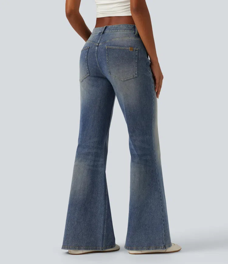 Halara Flex Low Rise Flare Casual Jeans with Pockets