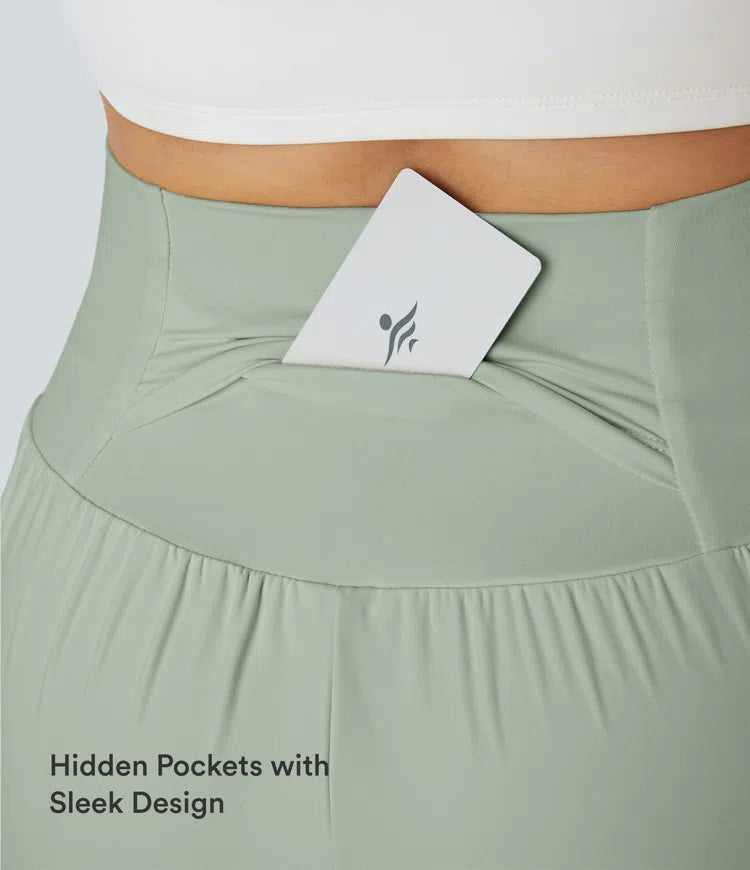 SoftlyZero Airy Super High Waisted 2-in-1  InstantCool Yoga Shorts 5&