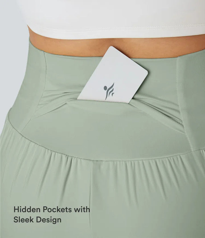 SoftlyZero Airy Super High Waisted 2-in-1  InstantCool Yoga Shorts 5&