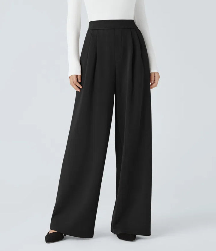 Halara Flex High Waisted Pocket Wide Leg Work Pants