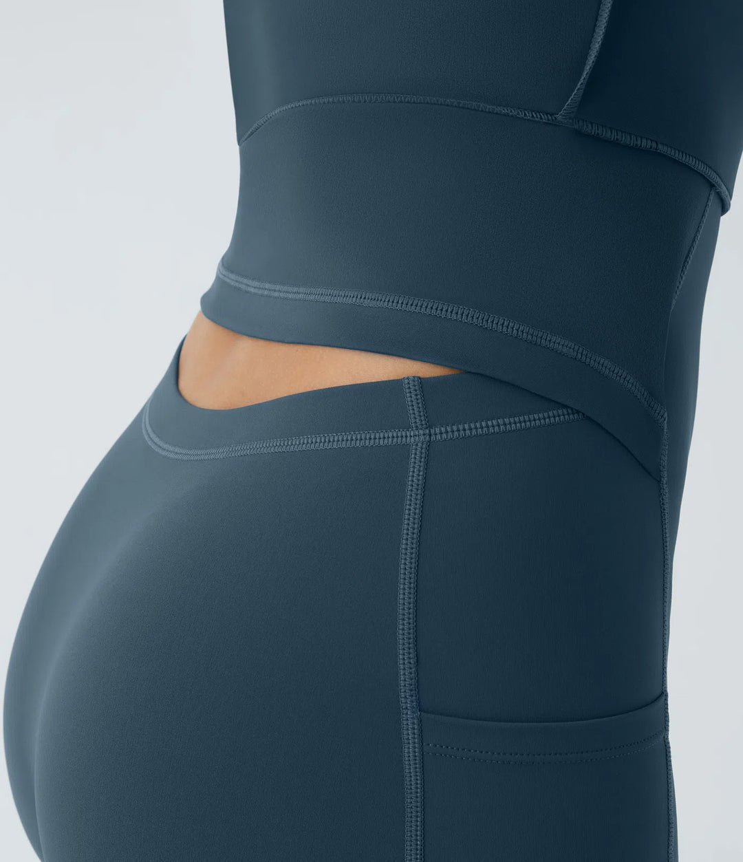 SoftlyZero Airy Backless Twisted Flare Low Support Dance Active Dress-Longer Length-Easy Peezy Edition A-D Cups