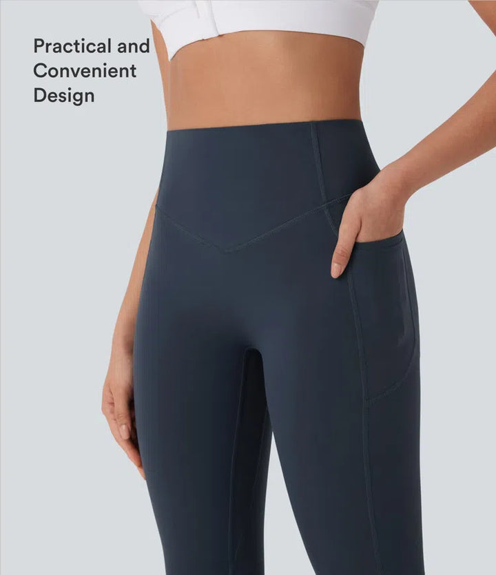 Halara UltraSculpt High Waisted Tummy Control Butt Lifting Ruched Pocket Shaping Yoga Leggings
