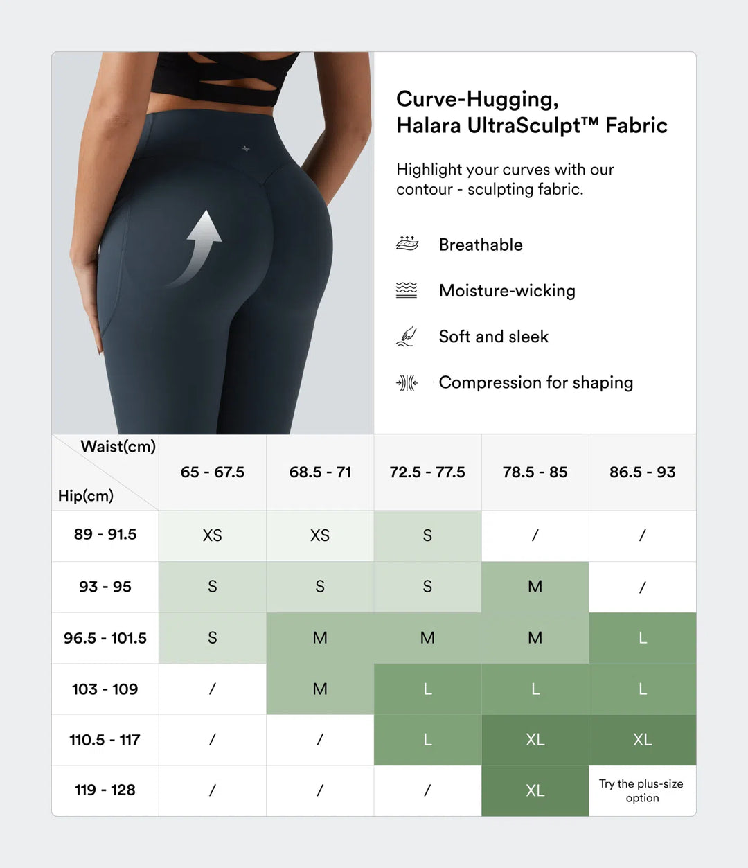 Halara UltraSculpt High Waisted Scrunch Butt Lifting Tummy Control Pocket Shaping Training Leggings