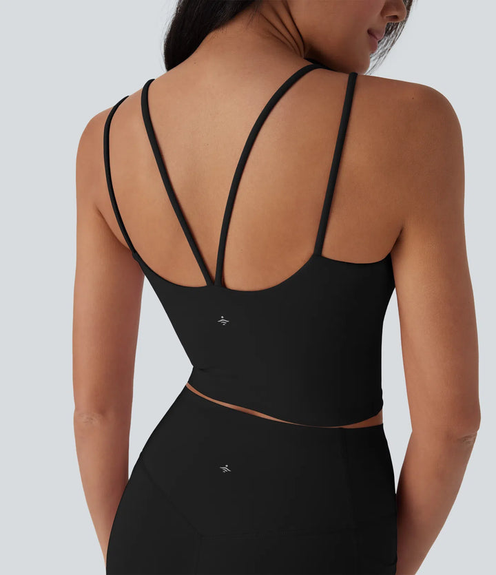 Halara UltraSculpt Cool Quick Dry Cropped Yoga Tank Top-UPF50+
