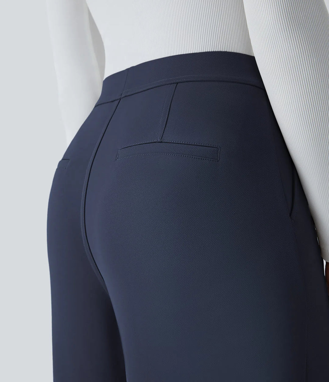 Halara Flex High Waisted Pocket Straight Leg Crepe Work Pants