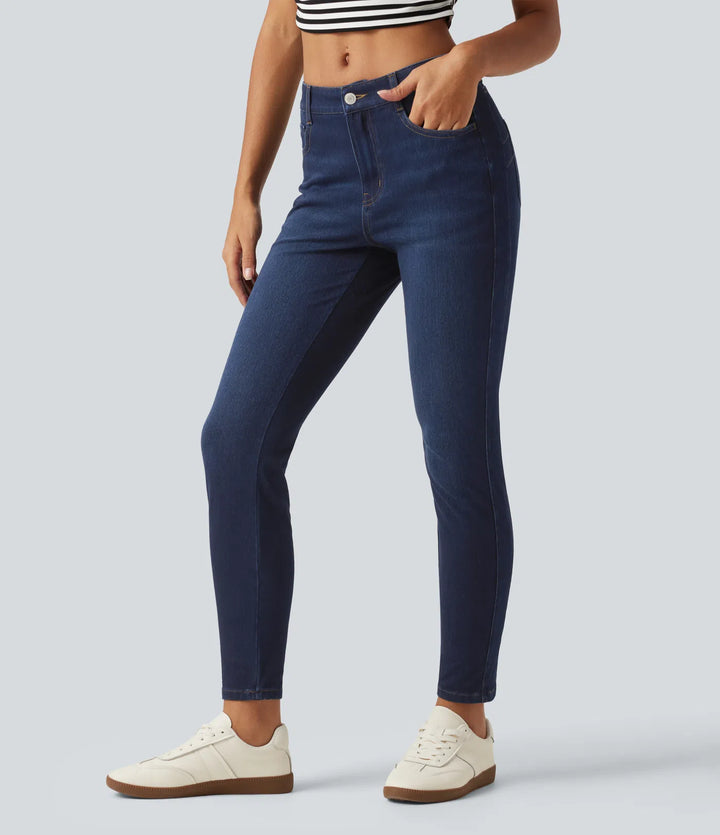Halara Flex Mid Rise Skinny Casual Jeans with Pockets