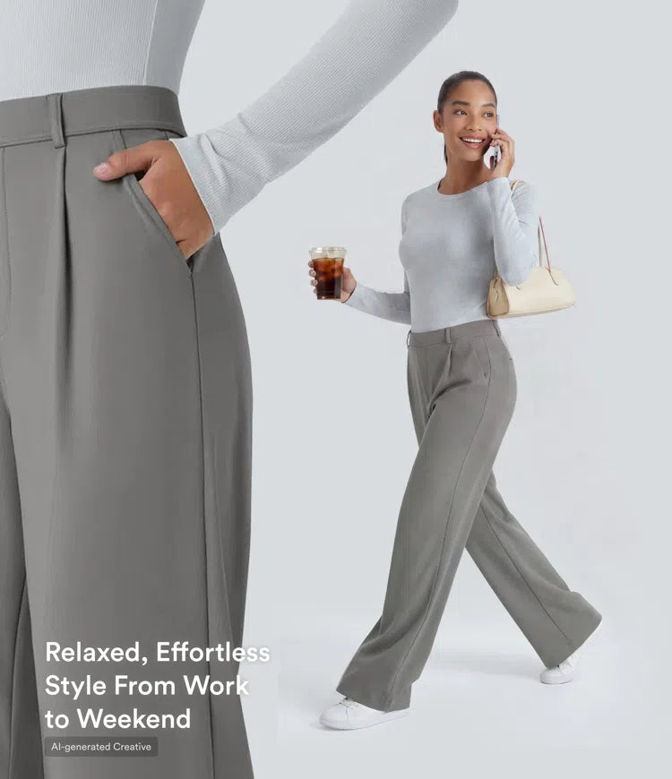 Halara Flex DayStretch High Waisted Pocket Work Flare Pants