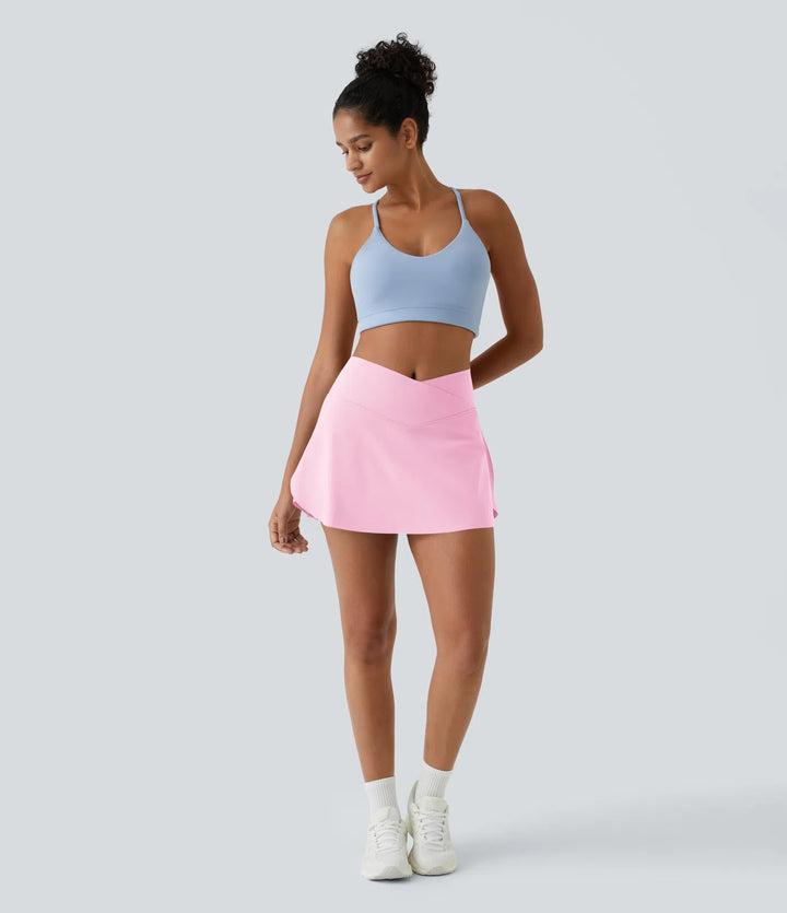 Everyday SoftlyZero Airy Crossover 2-in-1 Side Pocket InstantCool Mini Tennis Skirt-Lucid