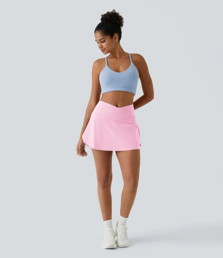 Everyday SoftlyZero Airy Crossover 2-in-1 Side Pocket InstantCool Mini Tennis Skirt-Lucid
