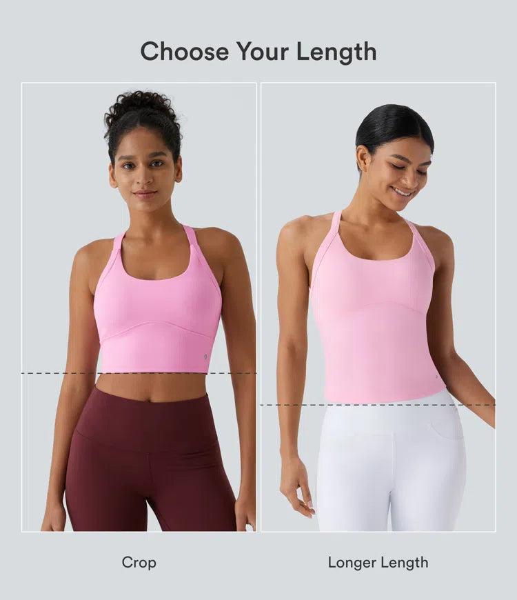 SoftlyZero Plush Cut Out Yoga Tank Top A-D Cups