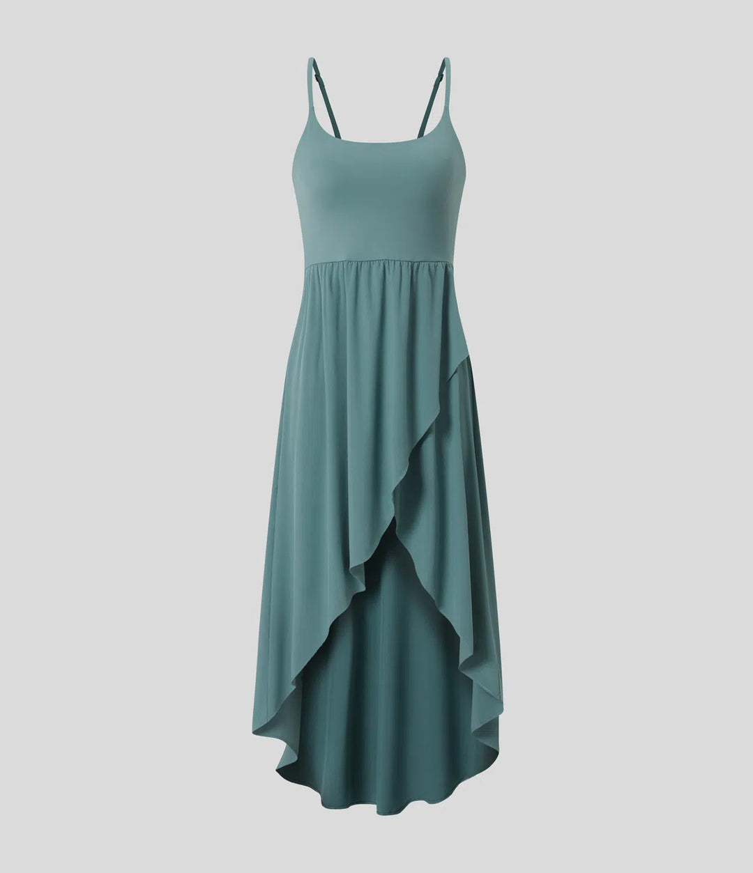 Breezeful High Low 2-Piece Pocket Flowy Midi Quick Dry Casual Dress