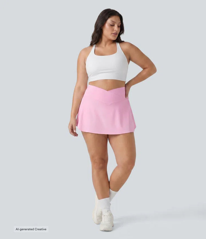 Everyday SoftlyZero Airy Crossover Pocket 2-in-1 InstantCool Tennis Plus Size Skirt-Lucid