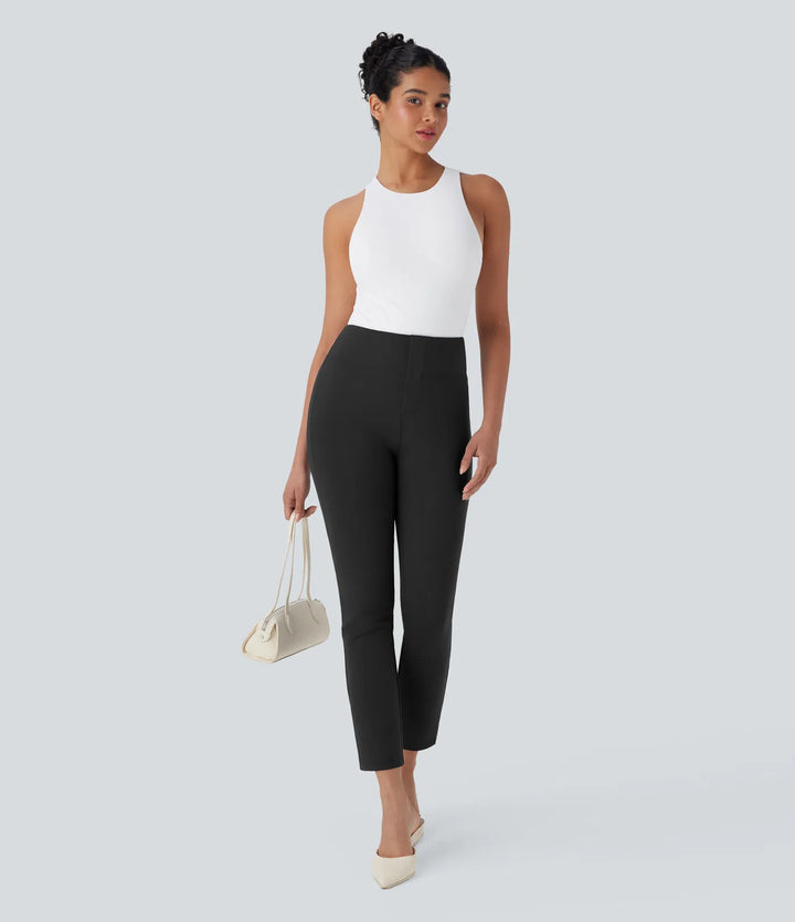 Halara Flex High Waisted Pocket Tapered Cropped Work Pants