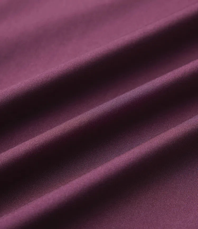 High Waisted Ruched Stretchy Satin-Like InstantCool Maxi Casual Pencil Skirt