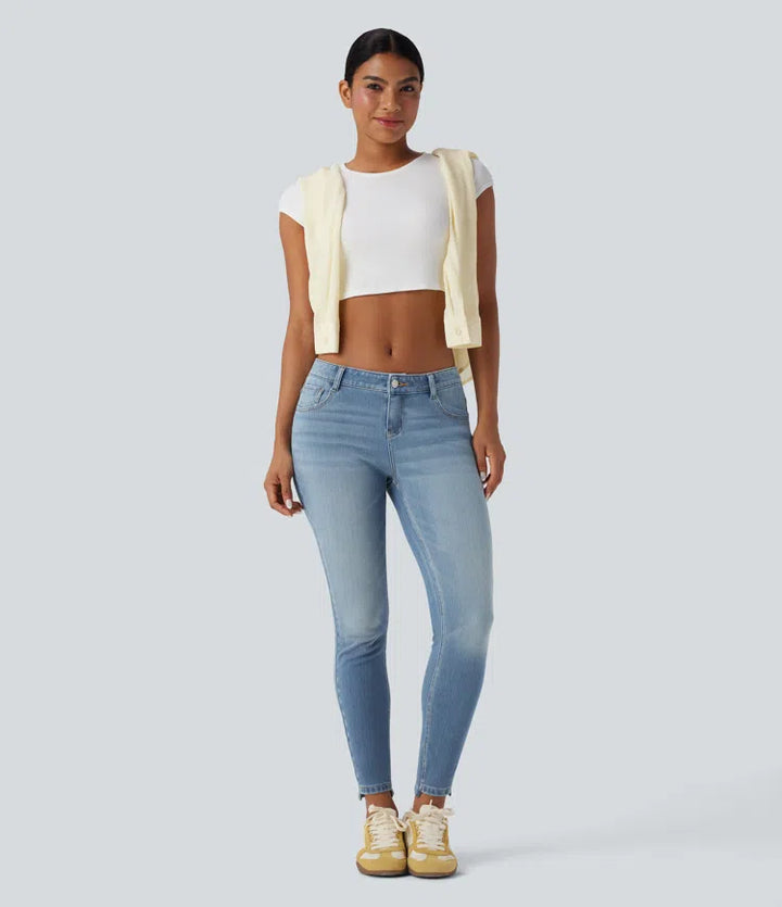 Halara Flex Low Rise Casual Skinny Jeans with Pockets