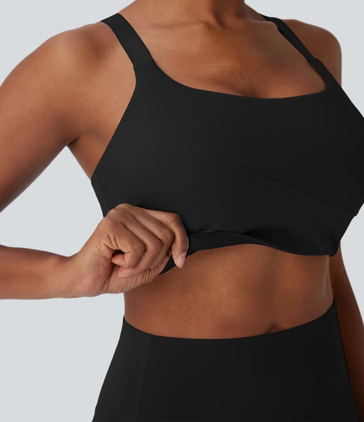 Halara UltraSculpt Medium Support Training Sports Bra DD-F Cups