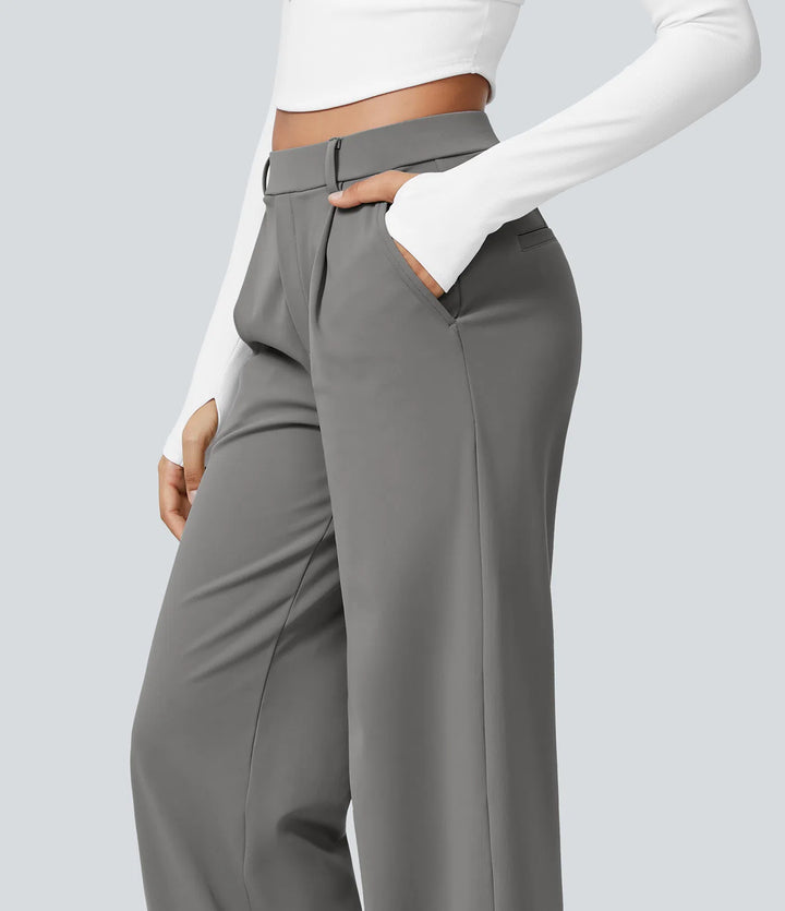 Halara Flex DayStretch High Waisted Pocket Straight Leg Work Pants