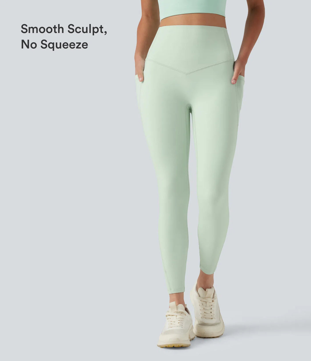 Halara UltraSculpt High Waisted Tummy Control Shaping Workout Leggings with Pockets