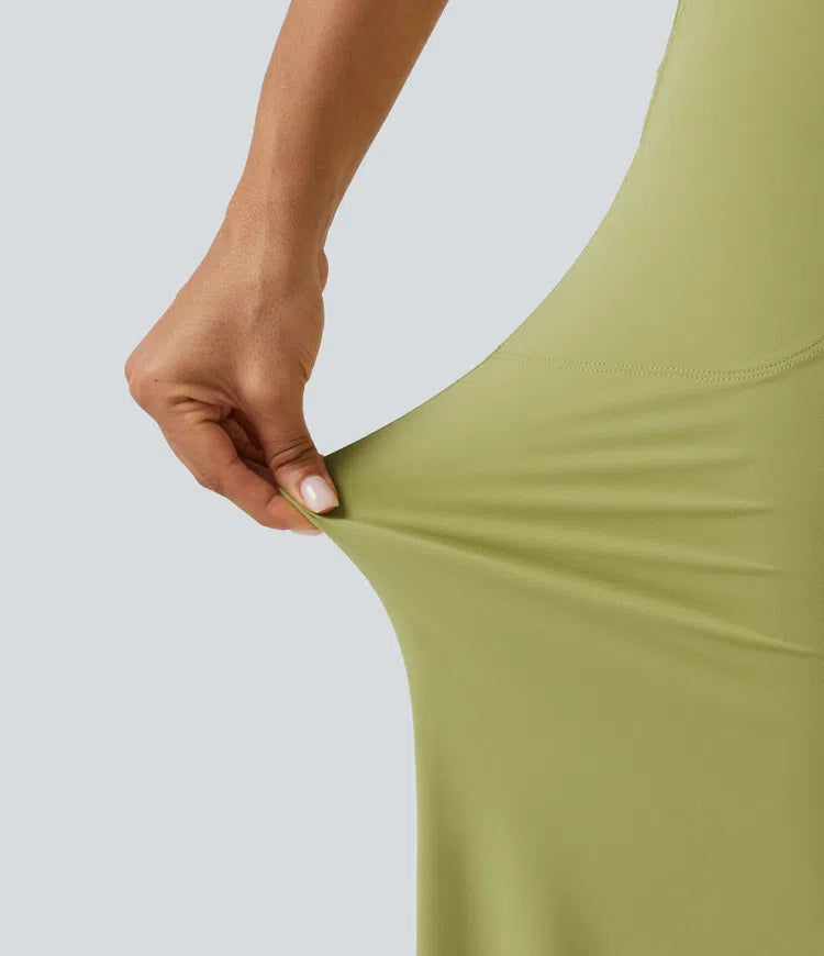 Halara UltraSculpt High Waisted Drawstring Straight Leg Yoga Pants with Pockets