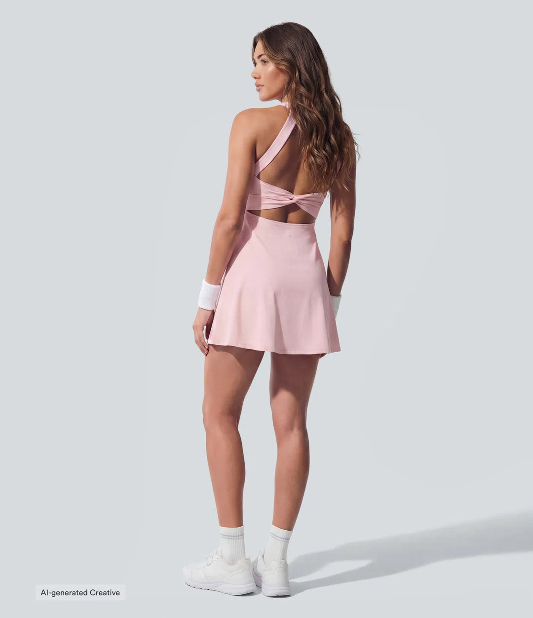 SoftlyZero Airy Backless Twisted InstantCool Dance Active Dress-Easy Peezy Edition