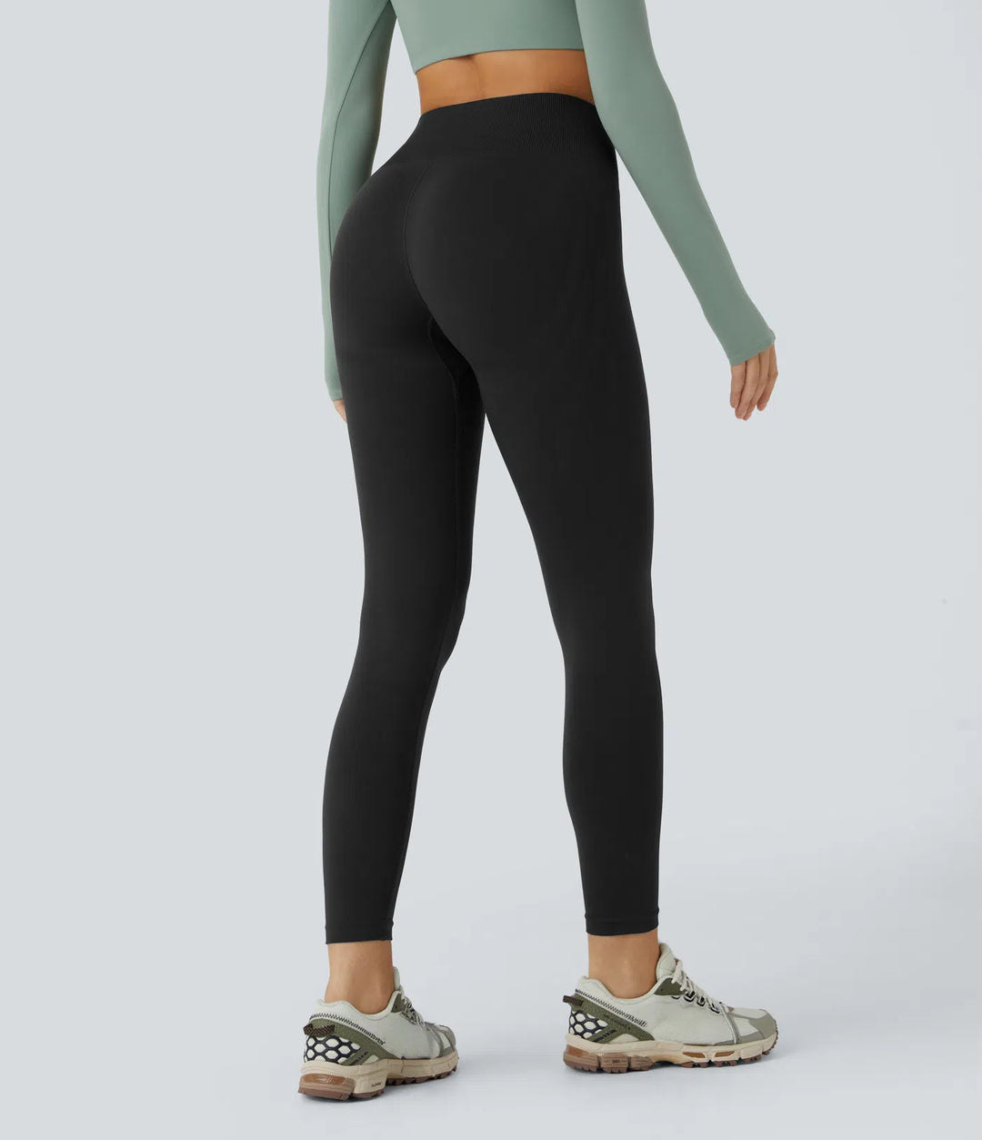 OneForm Seamless Flow Mid Rise Tummy Control Butt Lifting Yoga Leggings