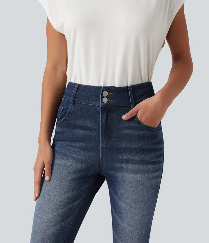 Halara Flex Mid Rise Skinny Casual Jeans with Pockets