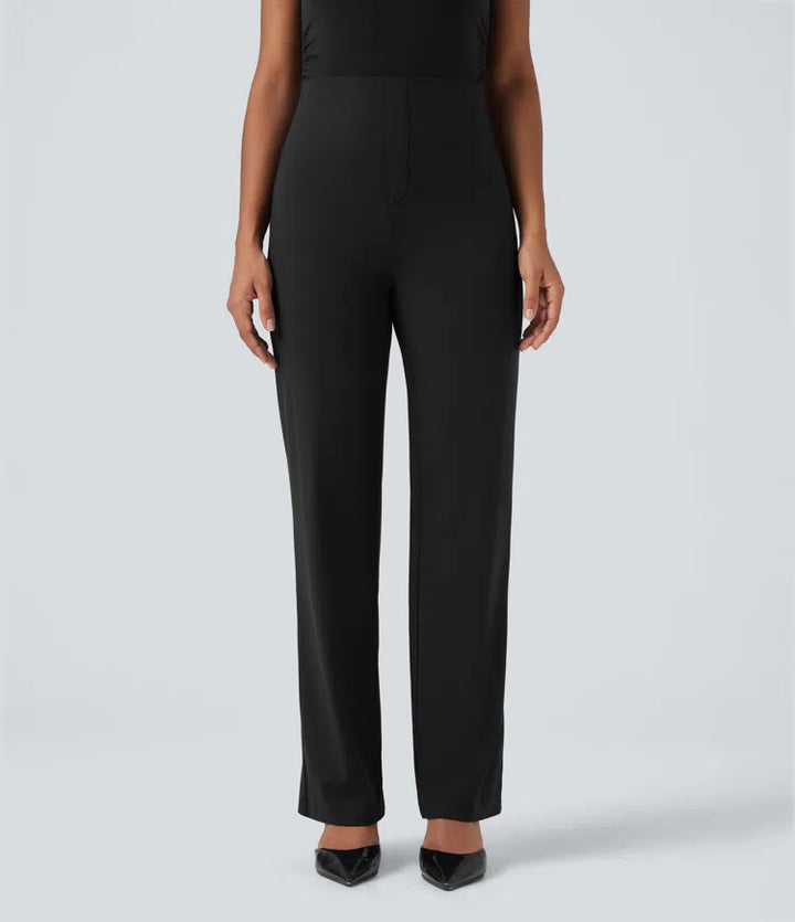 Halara UltraSculpt High Waisted Tummy Control Straight Leg Work Pants with Pockets