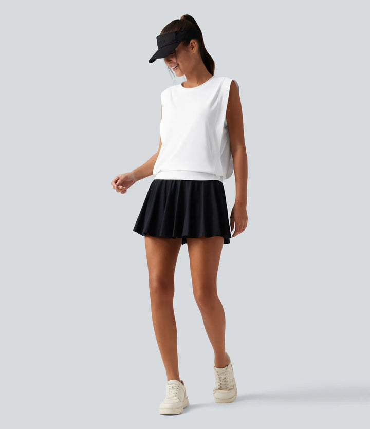 Round Neck Sleeveless InstantCool Work Sports Top-UPF50+