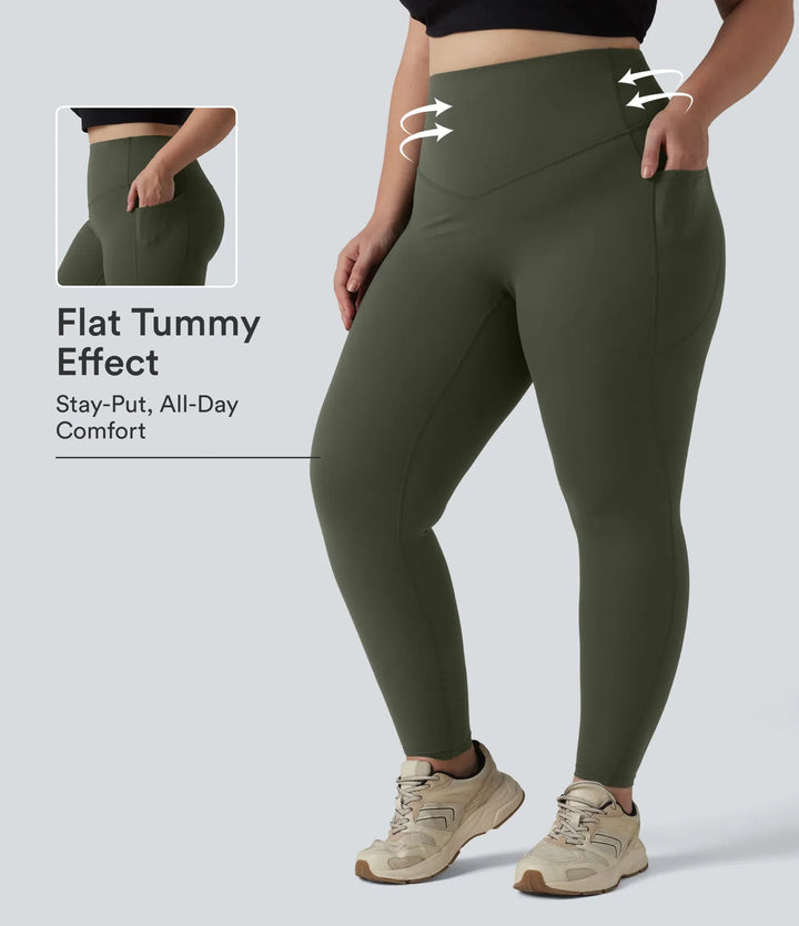 Halara UltraSculpt High Waisted Tummy Control Pocket Shaping Training Plus Size Leggings
