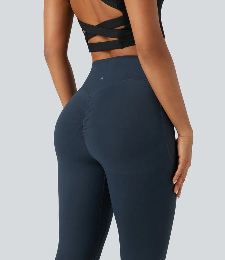 Halara UltraSculpt High Waisted Scrunch Butt Lifting Tummy Control Shaping Training Leggings with Pockets