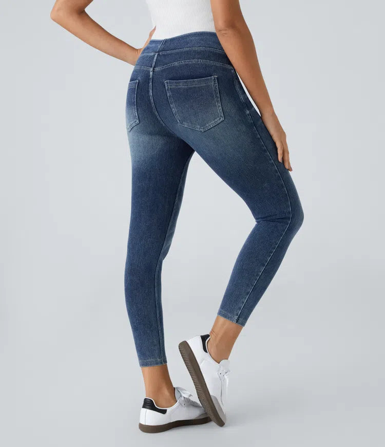 Halara Flex High Waisted Pockets Denim Casual Leggings
