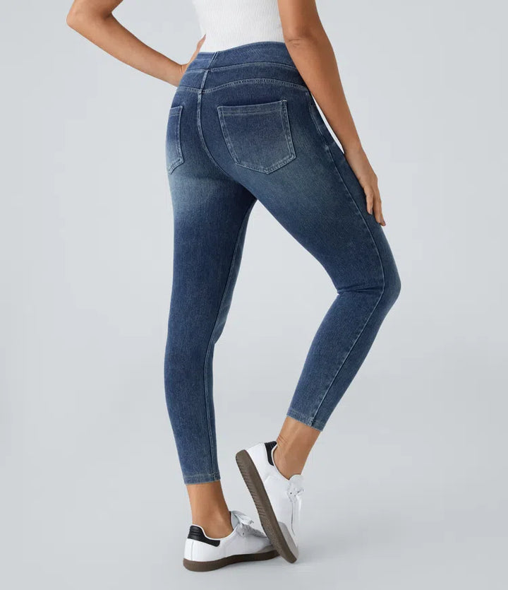 Halara Flex High Waisted Pockets Denim Casual Leggings
