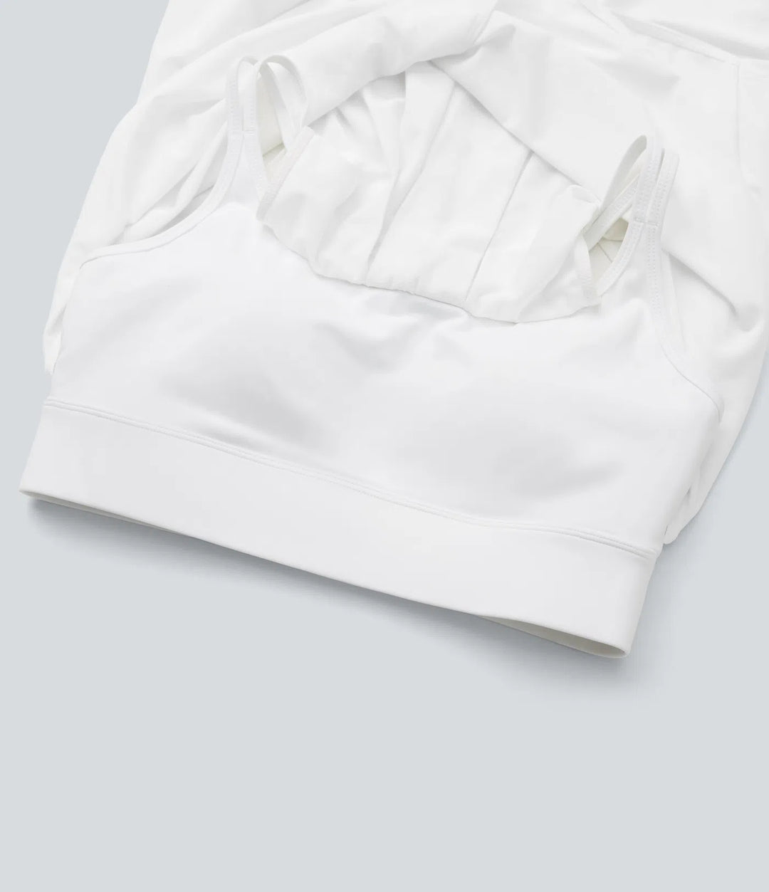 Double Straps Pleated Quick Dry Yoga Cami Top