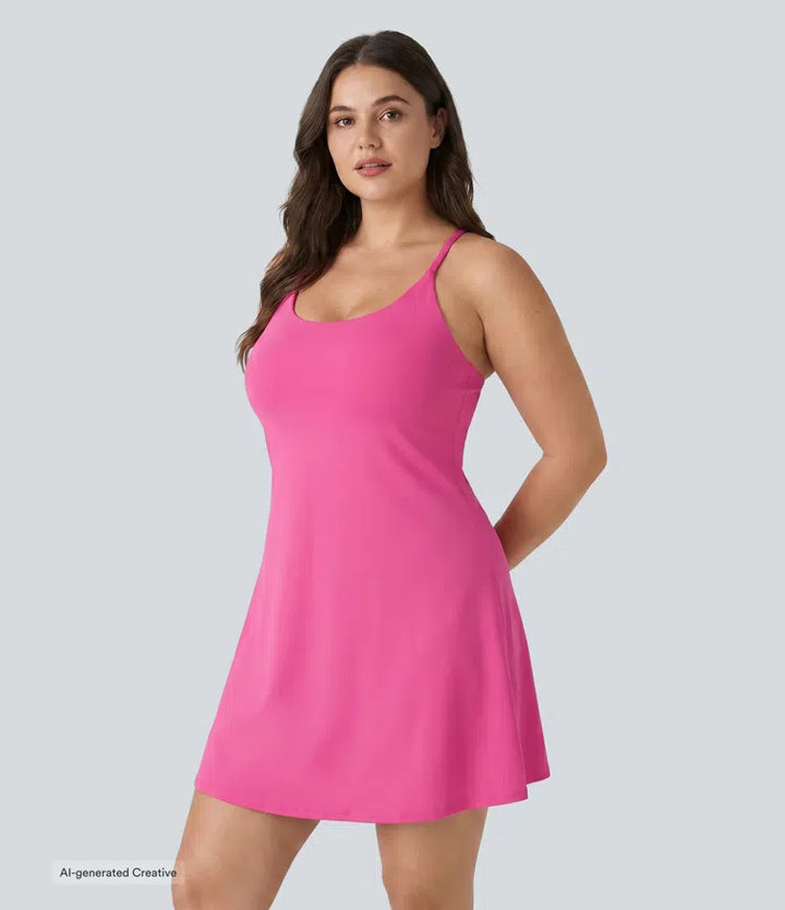 SoftlyZero Plush Active Plus Size Dress-Longer Length-Easy Peezy Edition